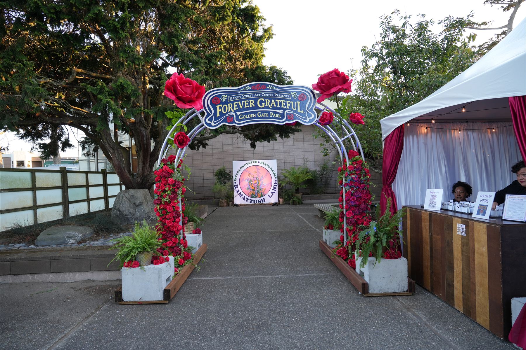 Entry gate, as built