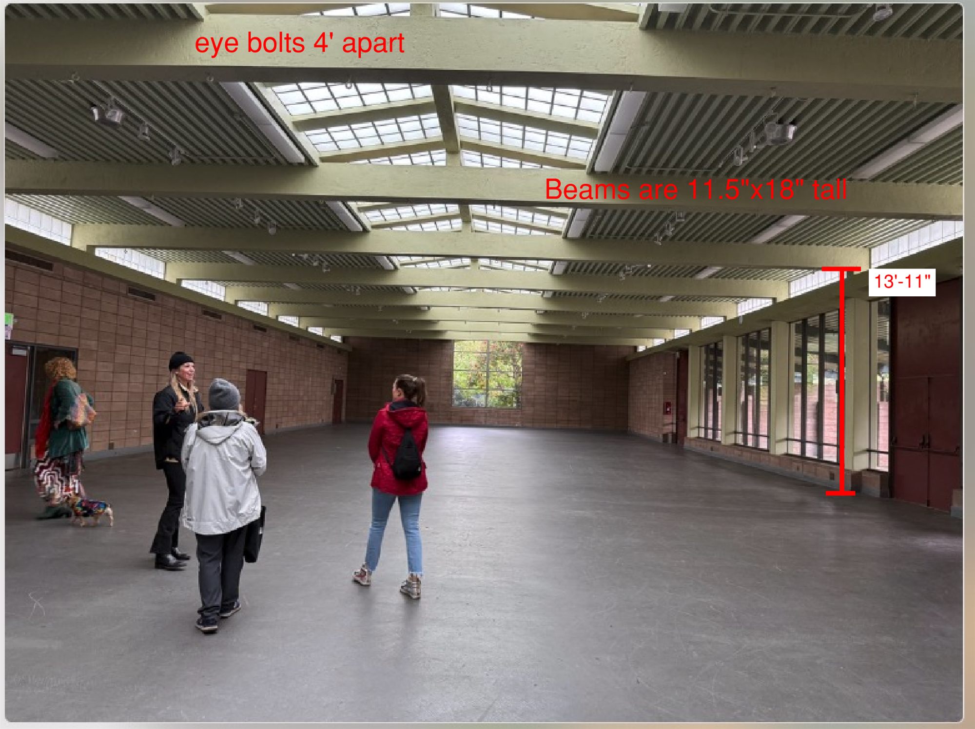Walkthrough photo marked up with the first moves