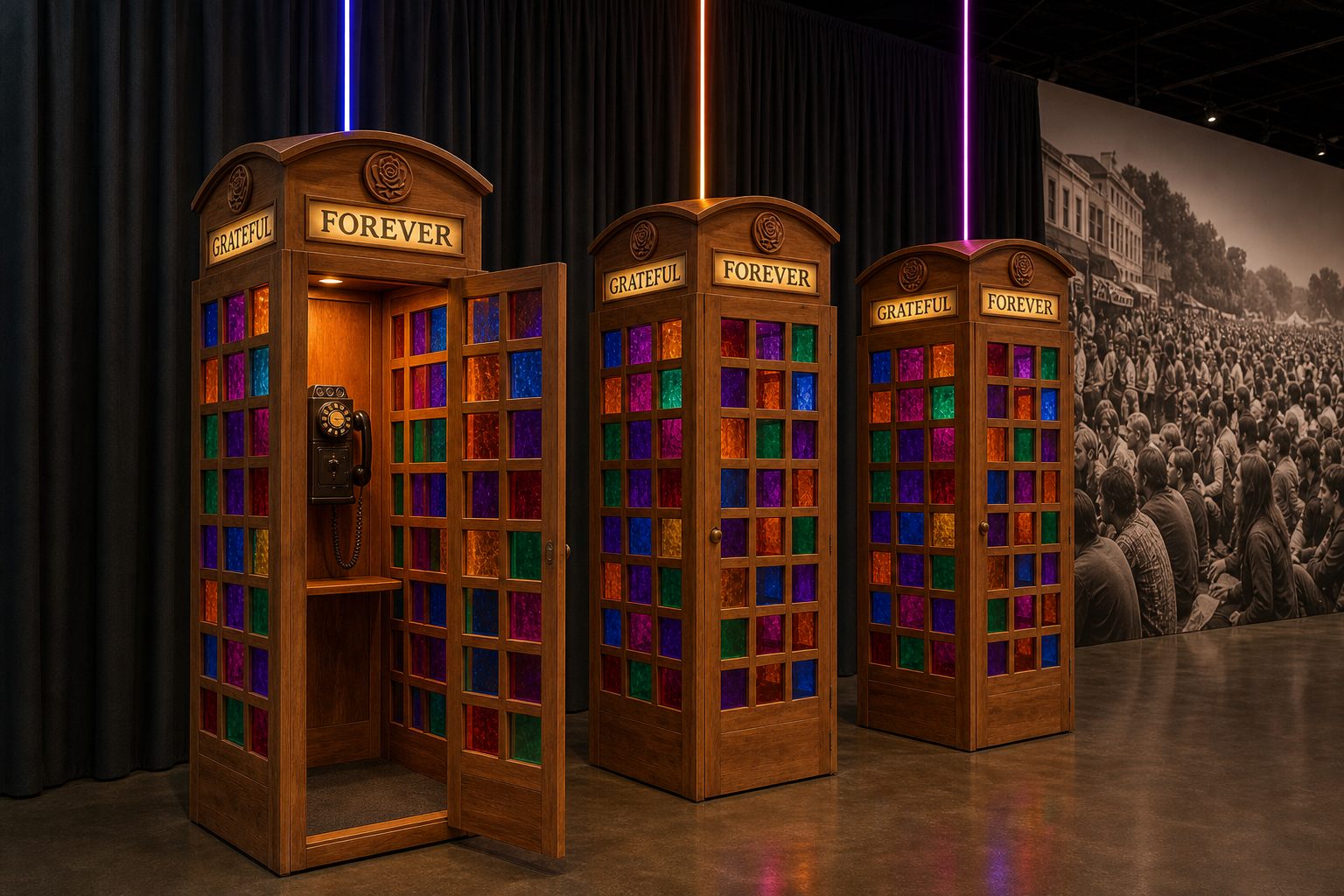 Transmission booths, concept render